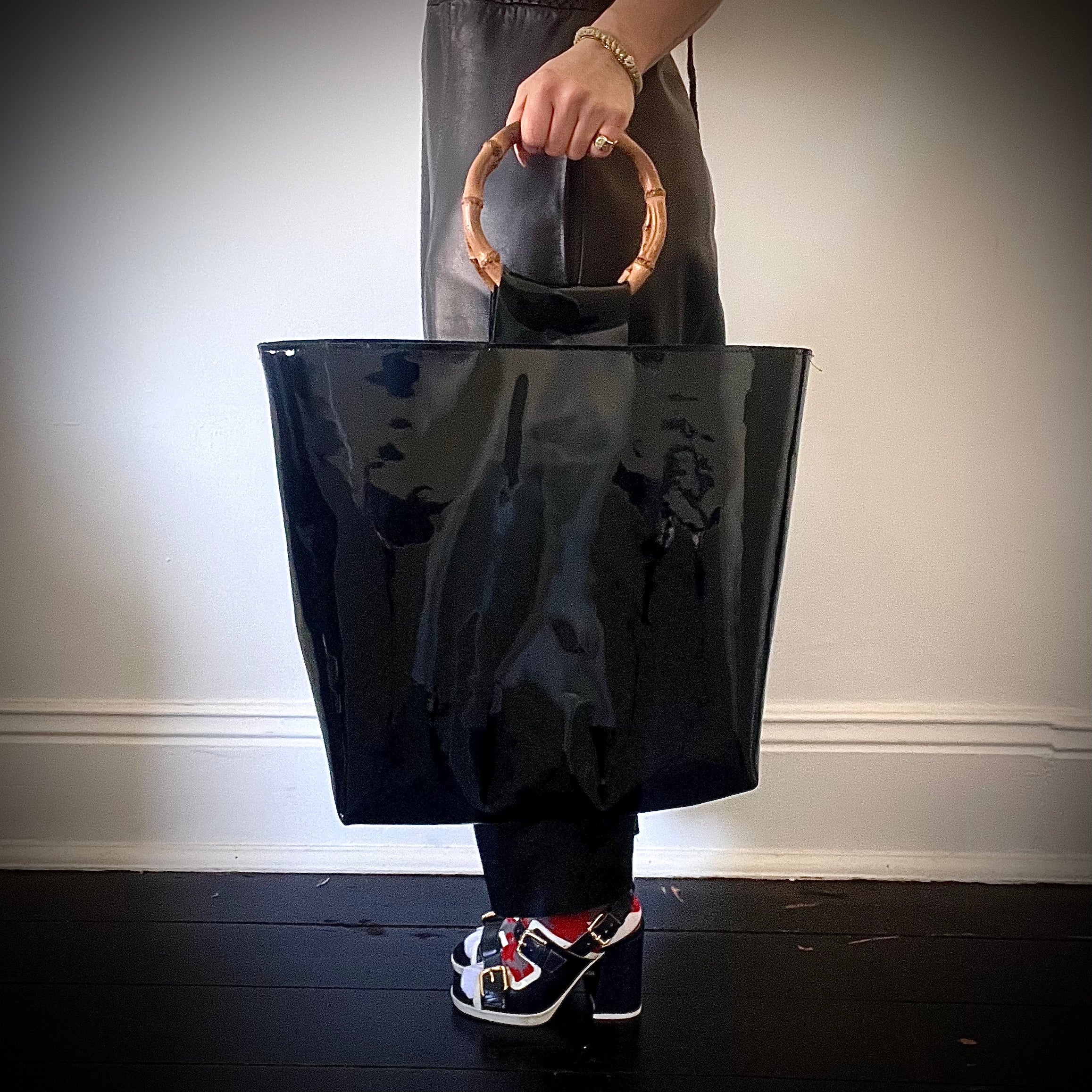 Chanta | Bag Large | Black Patent