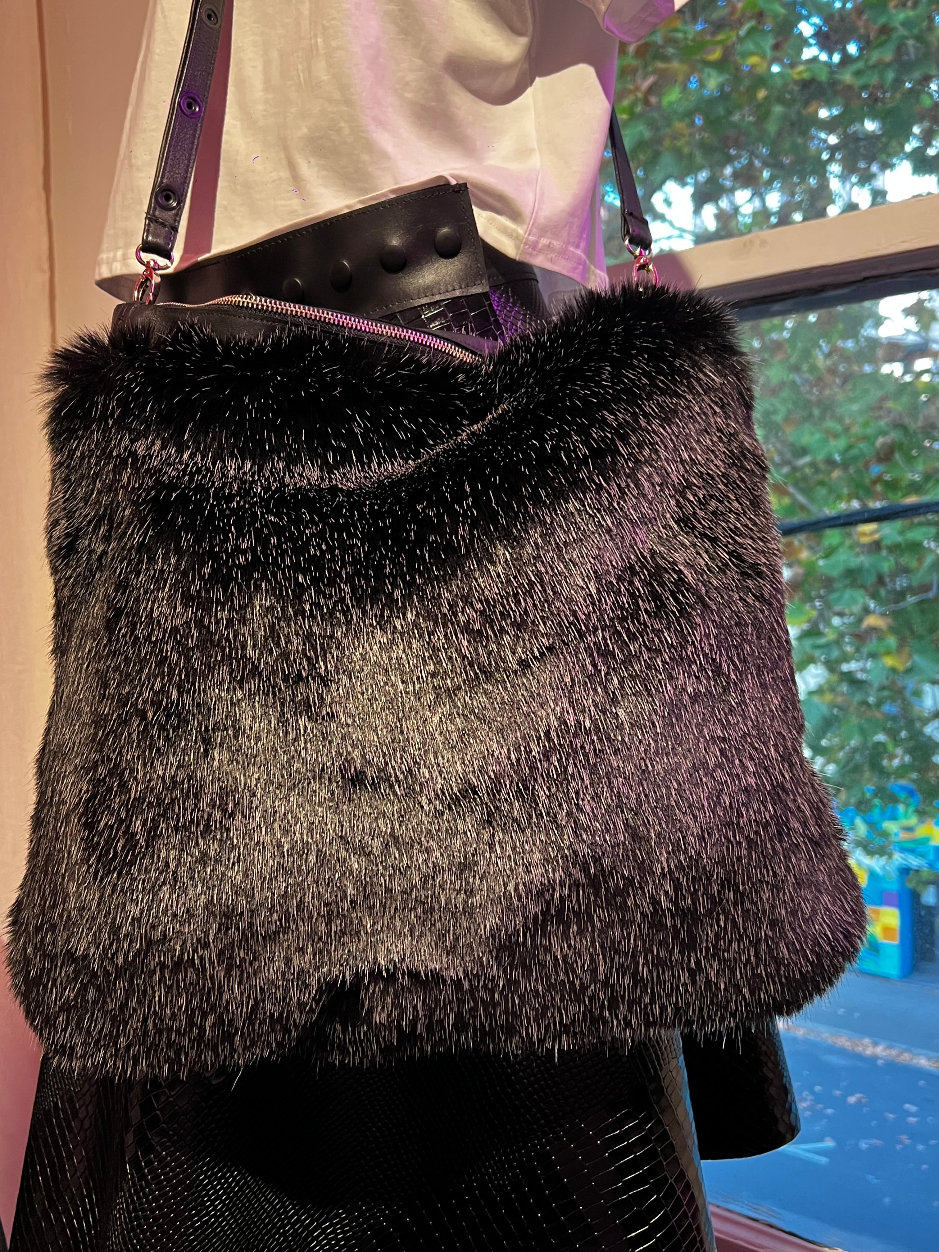 Faux Fur Leather Bag