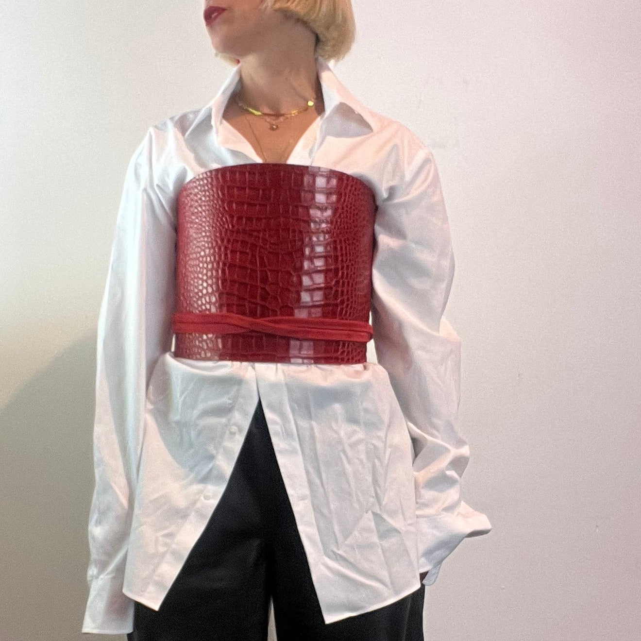Ališta | Teksturi Croc Leather Bustier