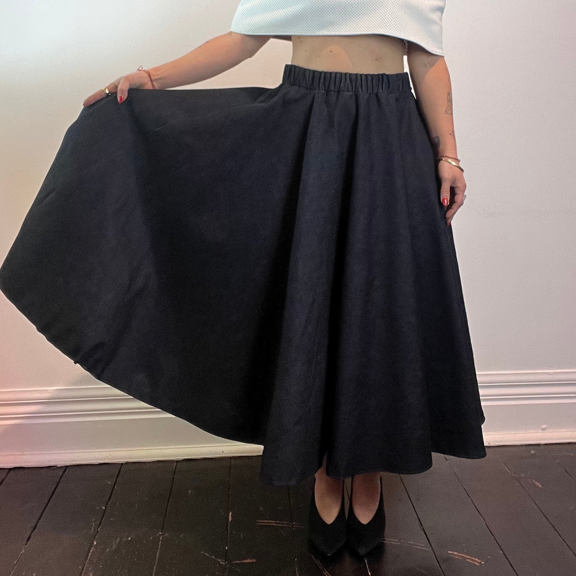 Ališta | Full Round Denim Skirt