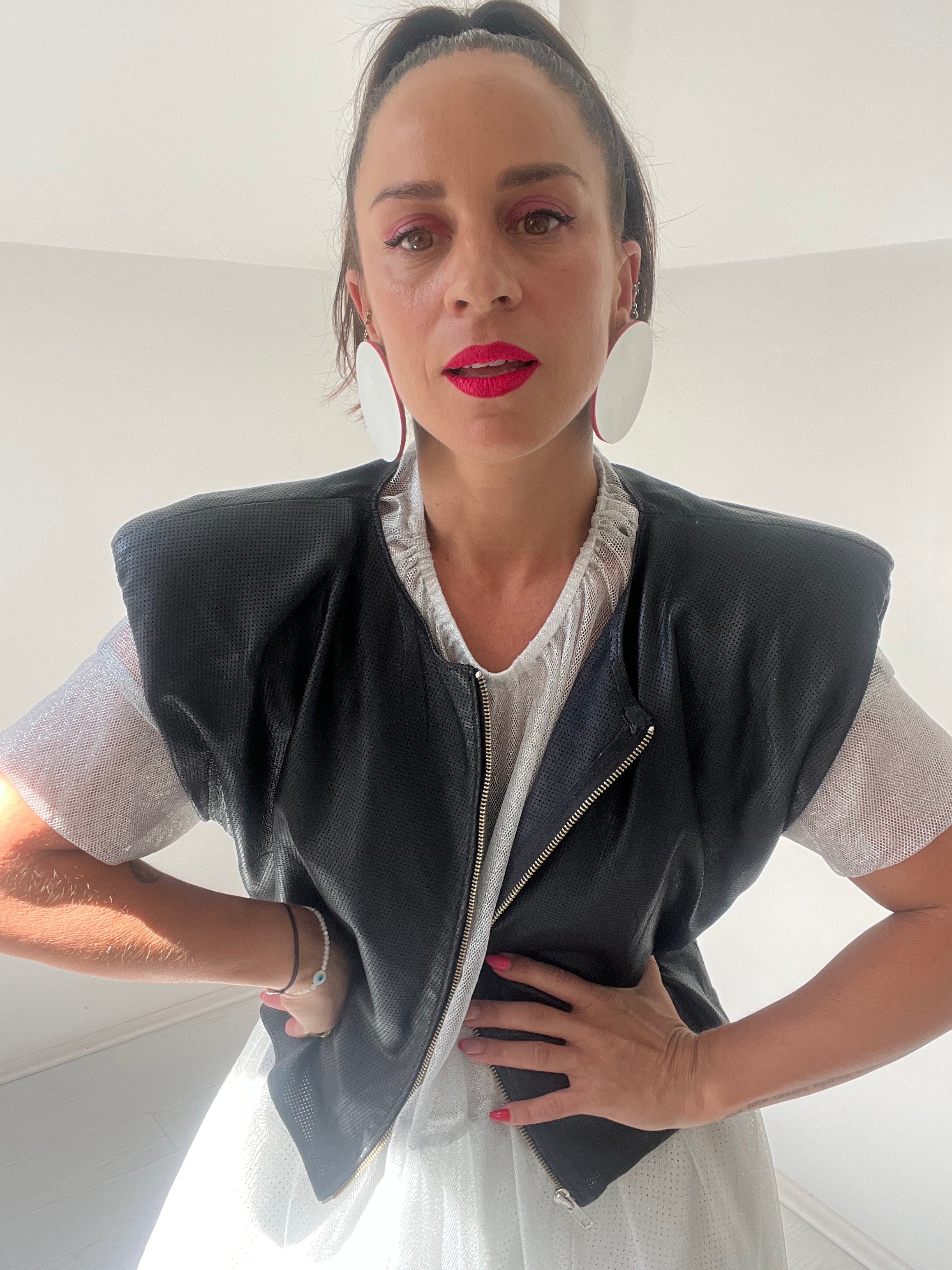 Ališta Ramo Leather Vest Top