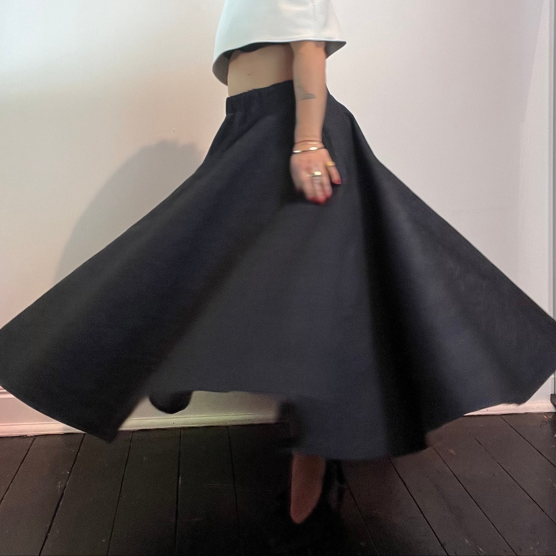 Ališta | Full Round Denim Skirt