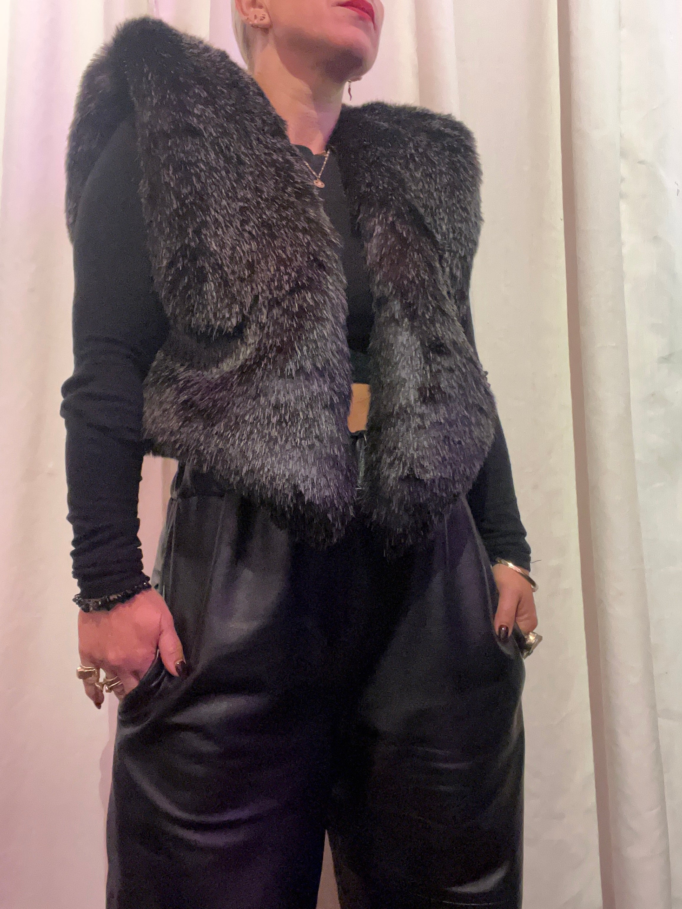 Ališta | Faux Fur Cropped Vest
