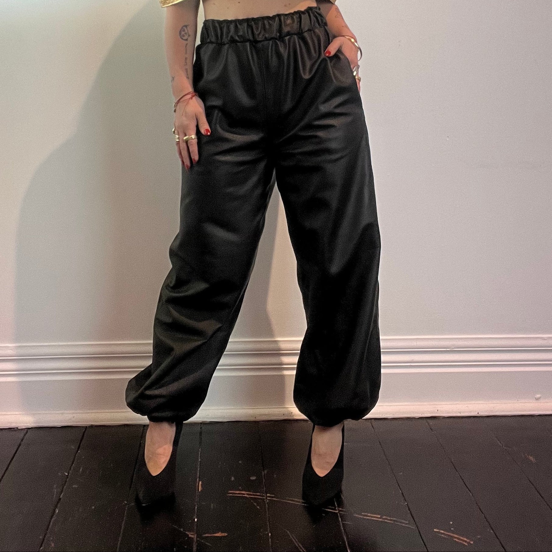 Ališta | Pantaloni Bubble Leather Pants