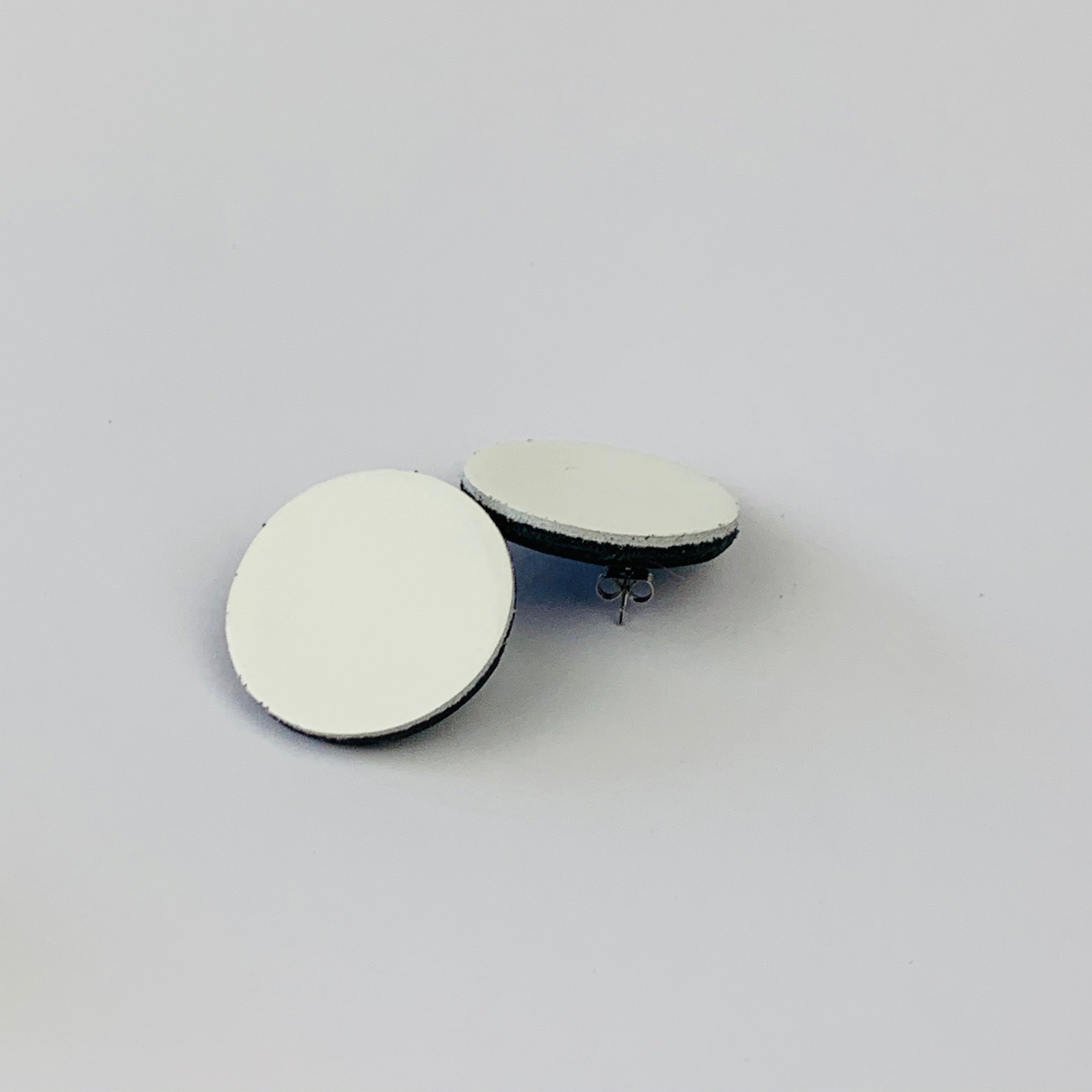 Mini Moon Stud Earrings | Available in a variety of colours