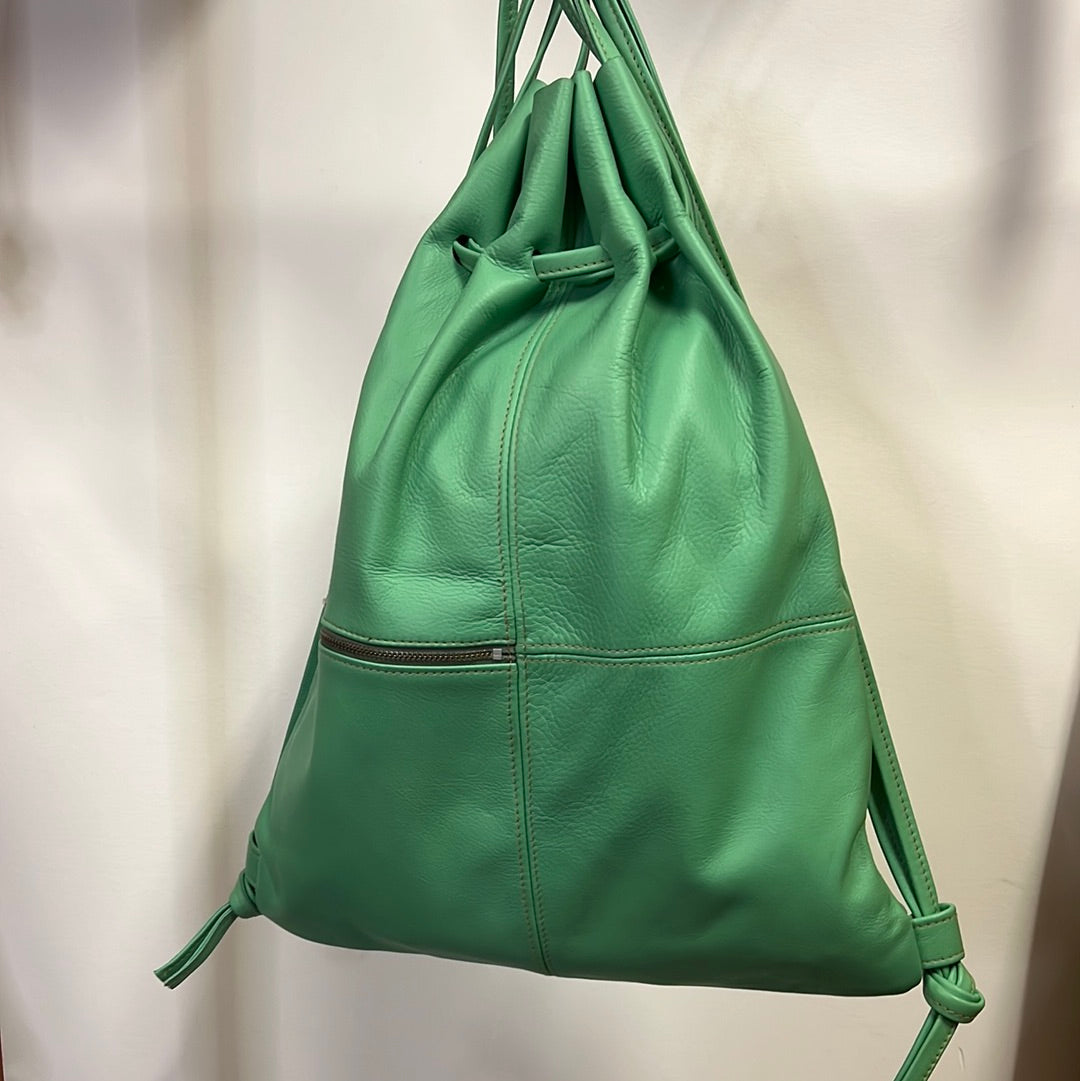 Silna | Drawstring Backpack |  Mint Green