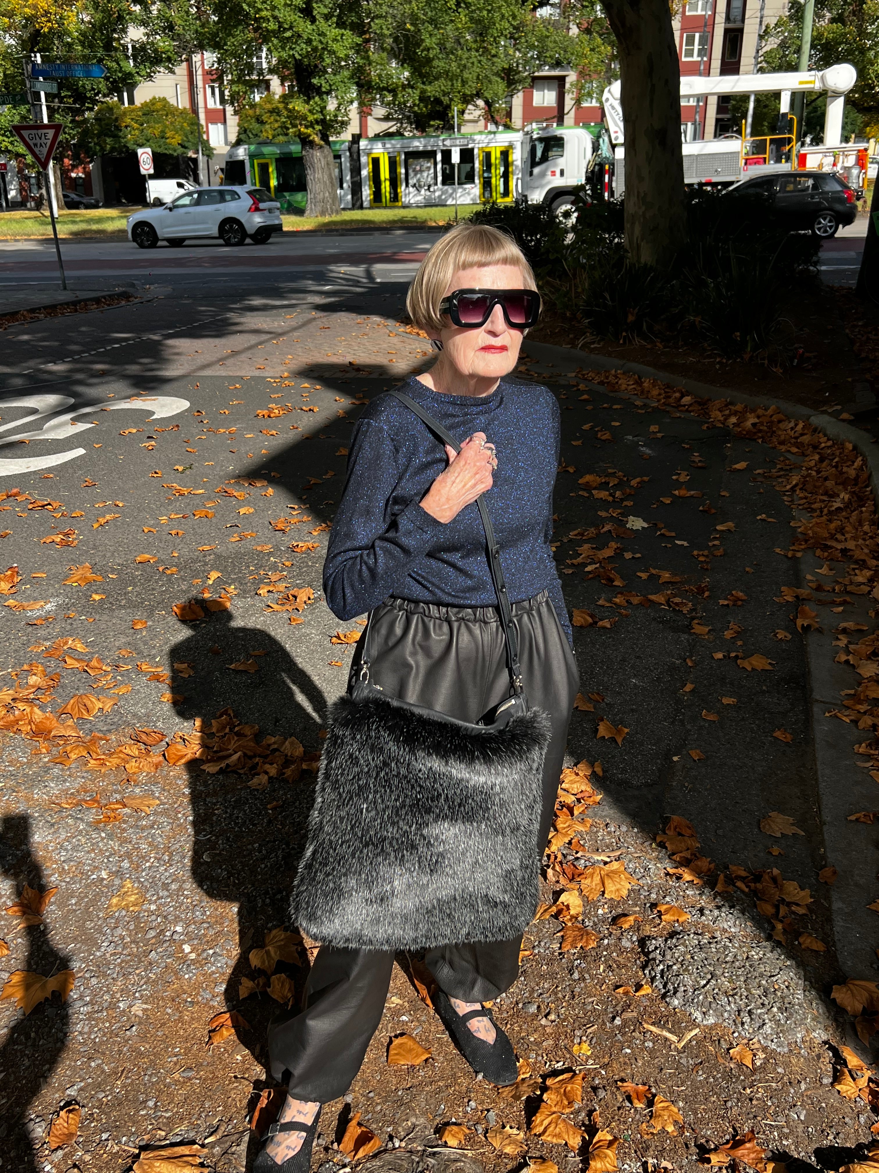 Faux Fur Leather Bag