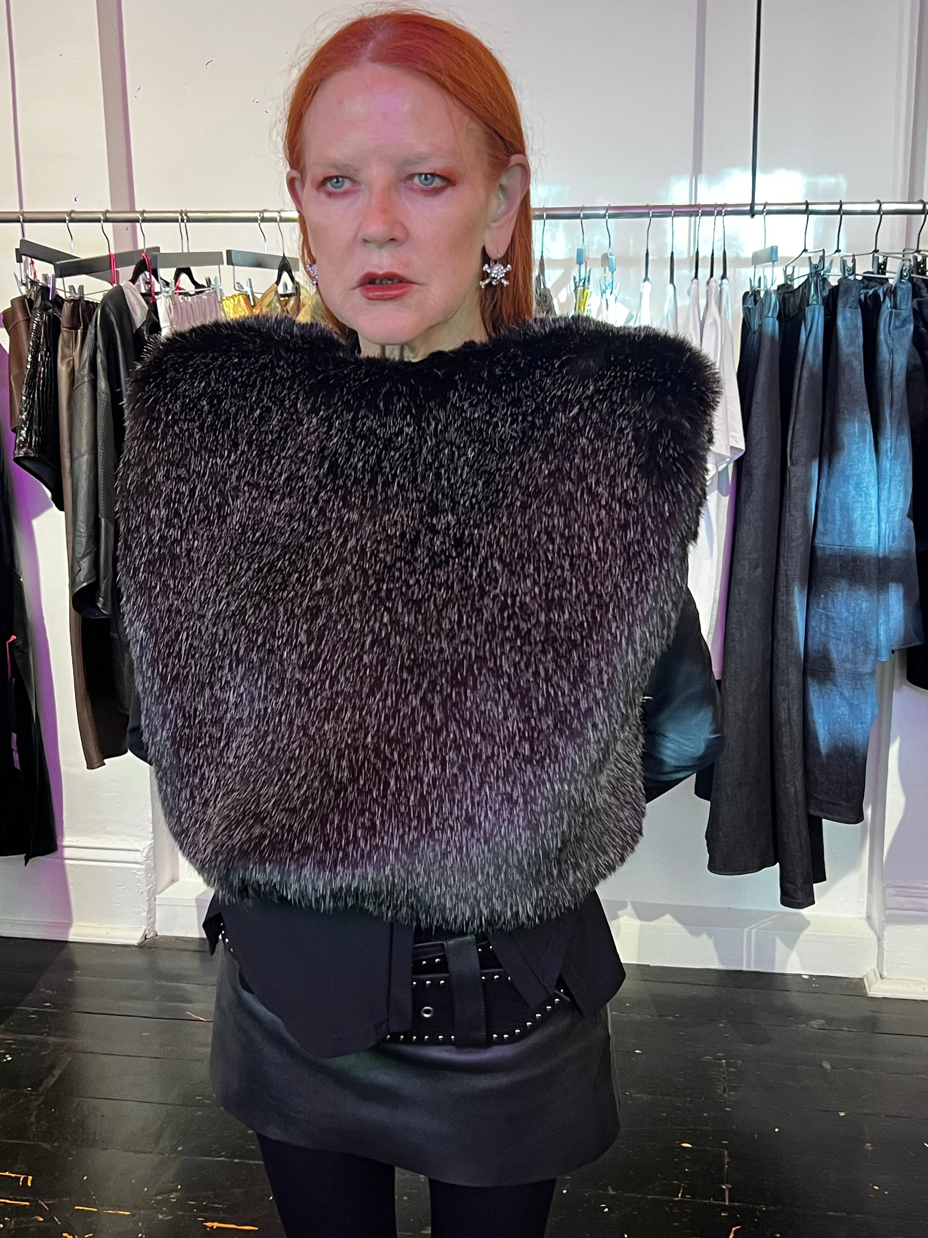 Ališta | Faux Fur Cropped Vest