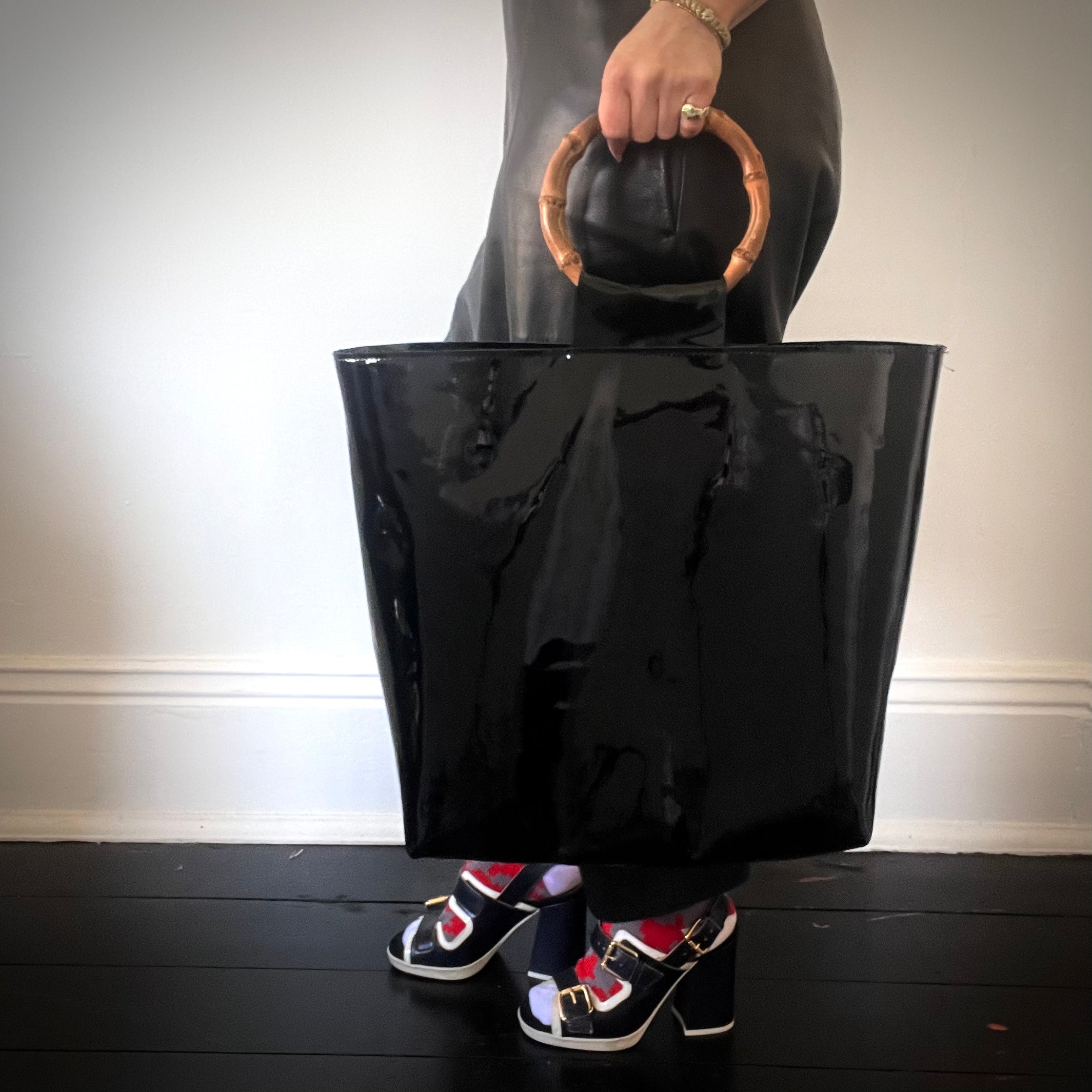 Chanta | Bag Large | Black Patent