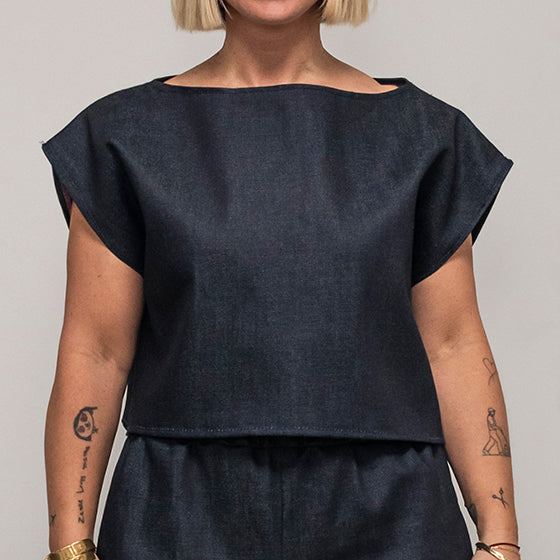 Ališta | Denim Crop Top