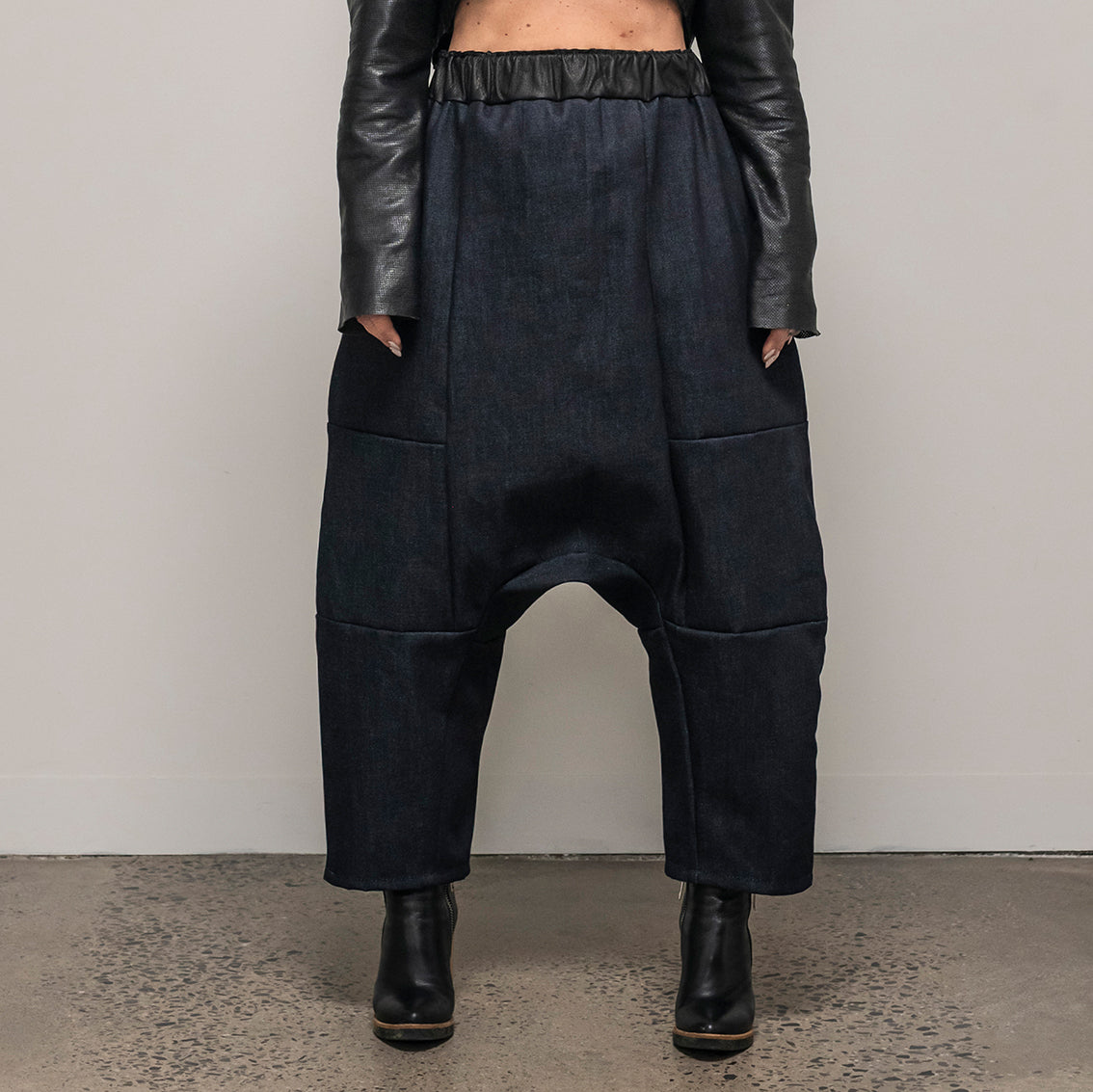 Ališta | Pantaloni Dropped Crotch Denim Pants
